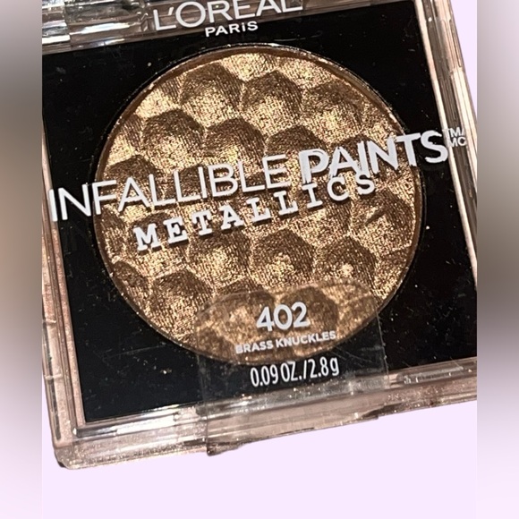 L’ORÉAL Paris Metallic infallible paint eyeshadows set! Brass knuckles and Rose - Picture 2 of 6